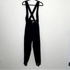 Nils Vintage Ski Bibs Stirrups Women Black